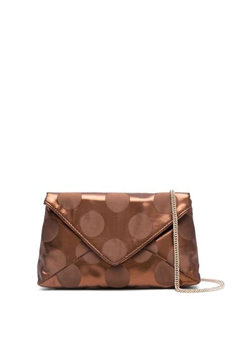 Bronze polka-dot clutch bag Dries van noten - women